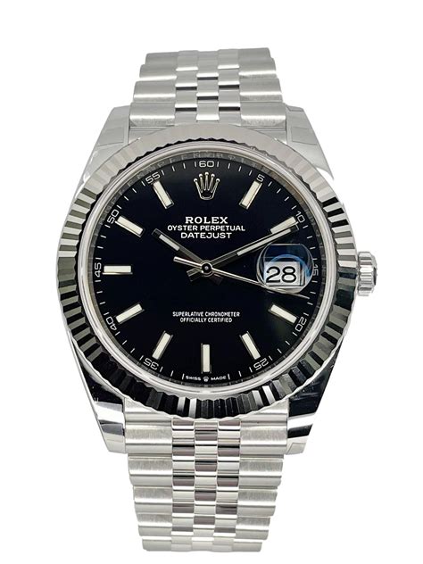 rolex datejust men's silver dial automatic jubilee watch|Rolex Datejust 41mm black dial.